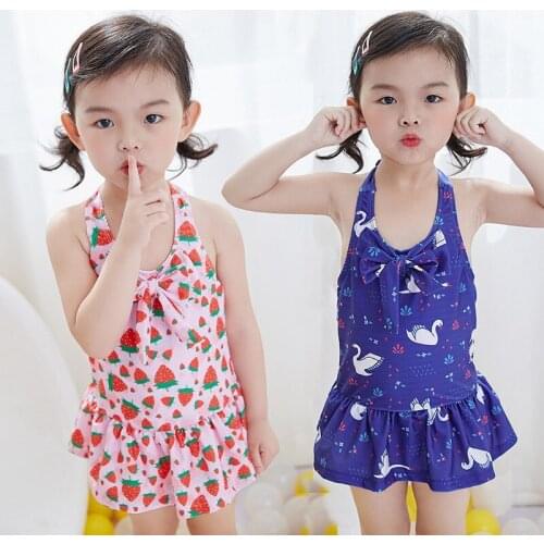 Child Girl Swimsuit Casual Girls Bathing Suit Kids Swimwear For Girls Party Swimming Close-Fitting Elastic Diving Bathwear Girls