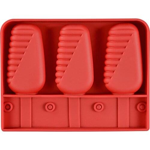 Food Grade Silicone Ice Cream Mold DIY Homemade Popsicle Mold Ice Lolly Mould Popsicle Makers with Wooden Popsicle Sticks