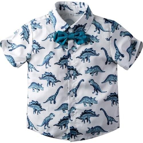 Kimocat Boys' Short Sleeve Shirts