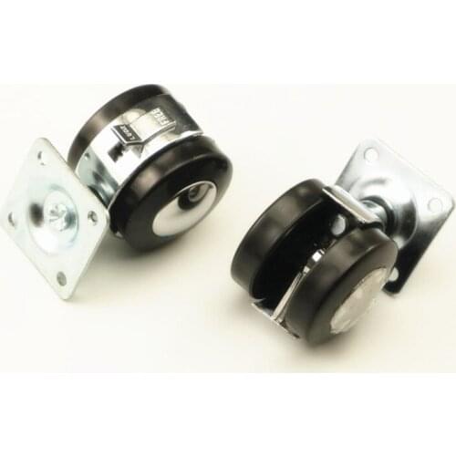 4pcs/Lot Furniture Caster Rubber Swivel Wheels Roller Wheel with Brake For Platform Trolley Chair Household Accessories