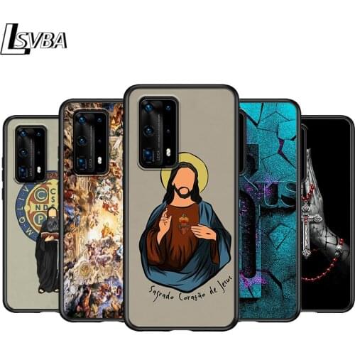 Faith Jesus God cross For Huawei P Smasrt 2018 2019 2020 2021 Smart S/Z Smart Plus Smart Pro Black Soft Cover Phone Case