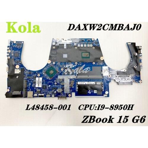 L48458-001 L48458-601 For HP ZBook 15 G6 laptop motherboard XW2C DAXW2CMBAJ0 mainboard With i9-8950H CPU DDR4 100% fully tested