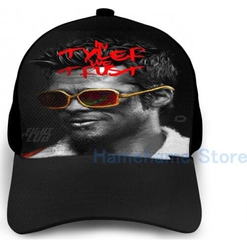 Fashion Tyler Durden - Illustration Basketball Cap men women Graphic print black Unisex adult hat