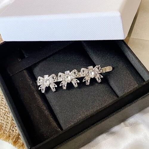 Fashion Luxury Summer Hair Clip For Women Leopard Marble Textured Geometric Bow Duckbill Barrette Hairpin Accessories Jewelry