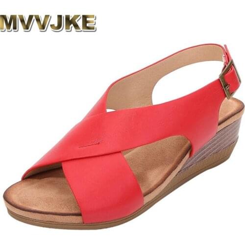 MVVJKEsummer sandals for women 2020 new high heel gladiator sandals women open toe platform sandals ladies shoes sandalias mujer