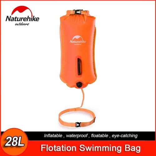 Naturehike Double Airbag Inflatable Waterproof Bag Floating Storage Dry Bag Striking colors For Ocean Swimming Boating Pack