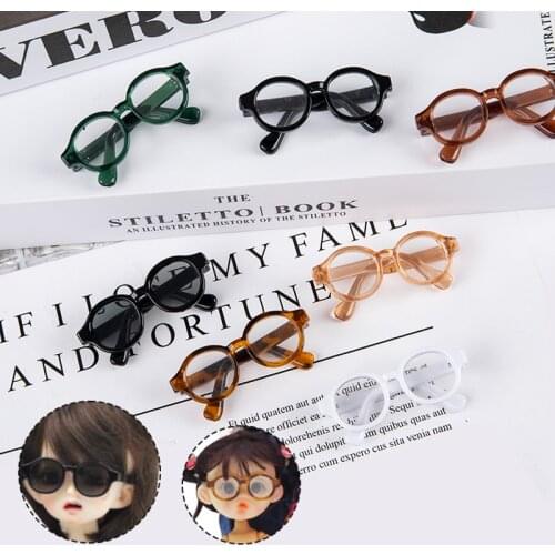 4.5cm Mini Cute Glasses for 1/6 1/8 1/12 Dolls Toy Doll Accessories Children Girls Gift