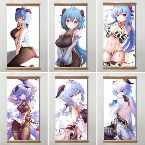 Genshin Impact Posters Gan Yu Anime Posters Canvas Painting Wall Decor Posters Wall Art Picture Decoration for Living Room Decor