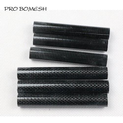 Pro Bomesh 5pcs/pack 100mm 90mm Normal Hollow Carbon Tube 3K Carbon Twill Tube For Reel Seat DIY Fishing Rod Component Repair