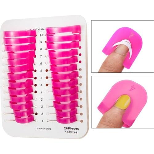 Professional French 2 Kind Template Clip 48/96 Pcs Nail Polish Edge Anti-Flooding Sticker Nail Art Equipment Manicure Salon Tool