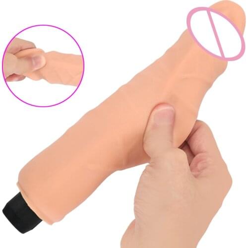 Realistic Huge Dildo Vibrator G-spot Massager Artificial Big Penis Dildos Soft Female Masturbator Erotic Sex Toys for Women