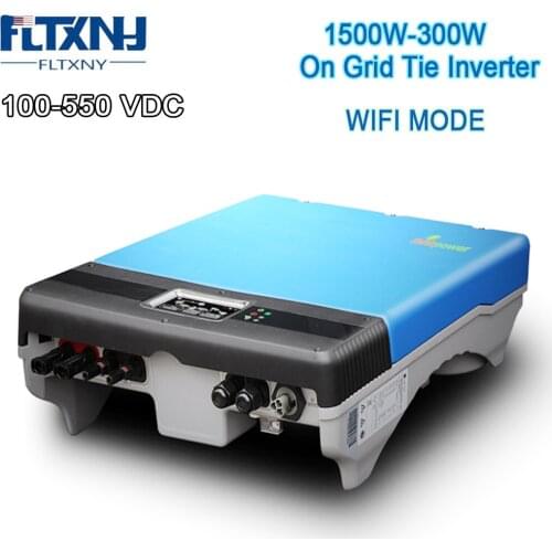 FLYT On Grid Inverter for Solar Pannel 1500W 3000W Solar Power 120V 230V 100-550 VAC Wifi Mode 1.5KW 2.2KW 3KW Grid Tie Inverter