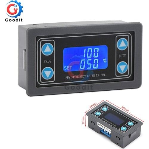 LCD Digital display PWM Pulse Frequency Duty Ratio 1HZ~150KHZ Cycle Adjustable Square Wave Rectangular Wave Signal Generator