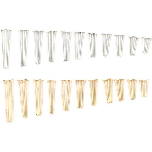 100 / OPP Bags With Multiple Lengths of Metal Earring T-Pin for Handicrafts and Other Jewelry