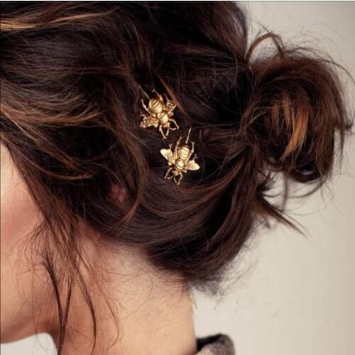 4PCS New Style Bee Hairpin Side Clip Hair Accessories Hair Clip Hairpin For Women Jewelry Headwear Beautiful Girls Hair Clip