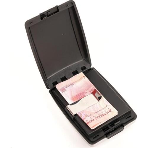 Aluminum Bankcard Blocking Hard Case Wallet Credit Card Anti-RFID Scanning Protect Card Holder