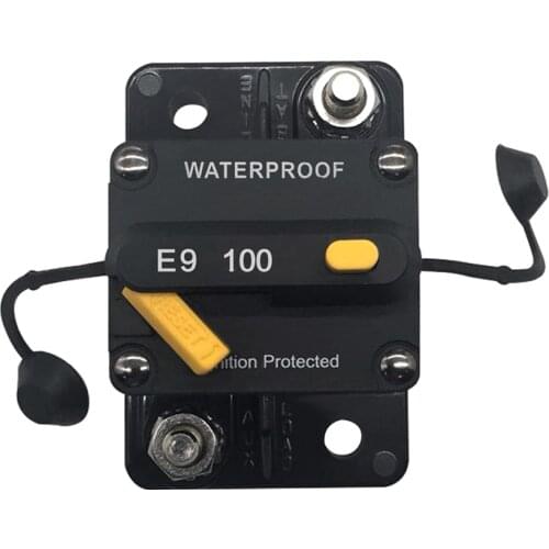 100A Circuit Breaker Dual Battery Manual Reset IP67 Waterproof 12V 24V Fuse