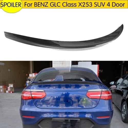 Car styling Carbon Fiber Rear Wing Boot Lip Spoiler For Mercedes Benz GLC Class X253 SUV 4 Door GLC43 AMG GLC250 GLC300 16-17