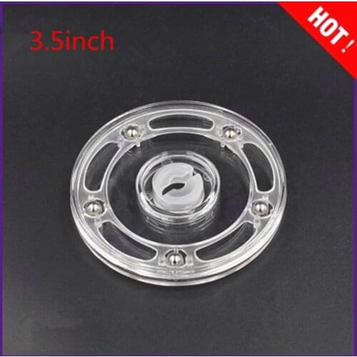 Diameter: 3.5 inch Transparent Acrylic rotary Lazy Susans turntable display rack rotating base swivel plate