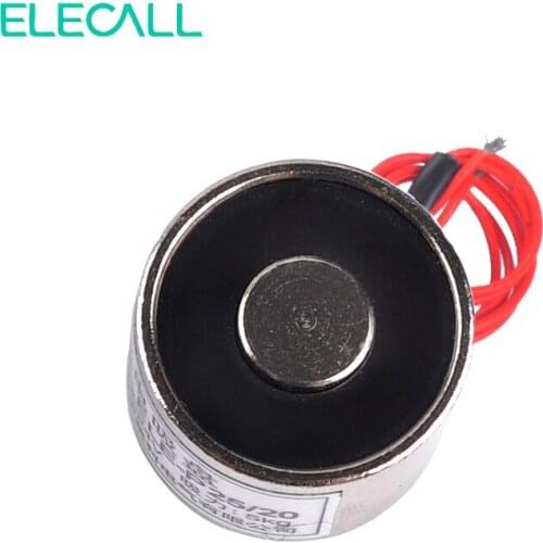 12V DC Holding Electric Magnet Lifting 5KG Solenoid Electromagnet ELE-P25/20