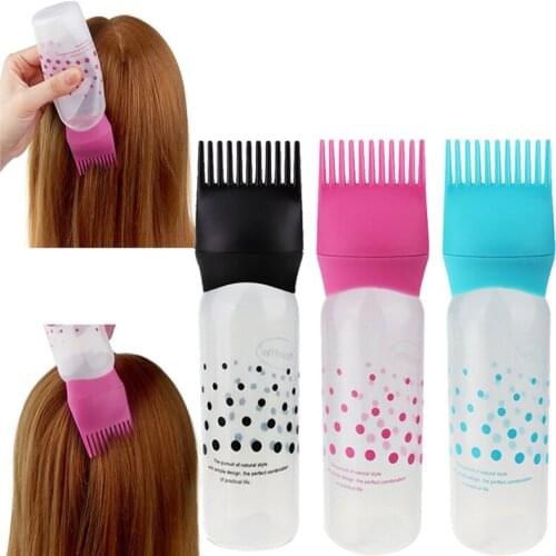 120ML Empty Hair Dye Bottle With Applicator Brush Dispensing Salon Hair Coloring Dyeing Bottles Hairdressing Styling Tool