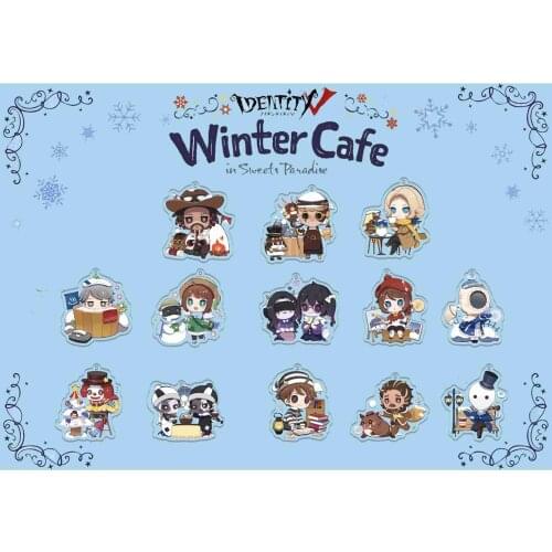 Hot Game Identity V Anime Acrylic Pendant Keychains Keyring Emma Woods Nabe Sabida Jack Joseph Delaones Aesop Carl Collection