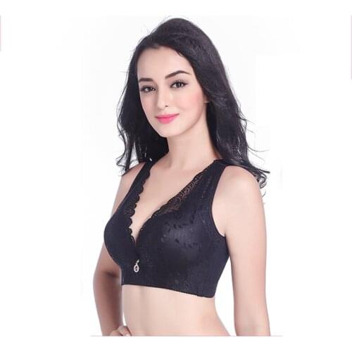 Lace Perspective Bra Women Sexy Lingerie Embroidery Floral Bralette Plus Size B C D E 75 80 85 90 95 100 105