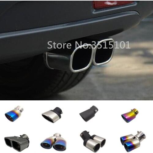 Car Cover Stainless Steel Muffler End Tail Pipe Dedicate Outlet Exhaust 1pcs For Suzuki S-Cross Scross SX4 2017 2018 2019 2020