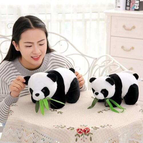 25cm 30cm plush Bamboo panda doll, cute girl grasping machine doll, childrens day birthday gift