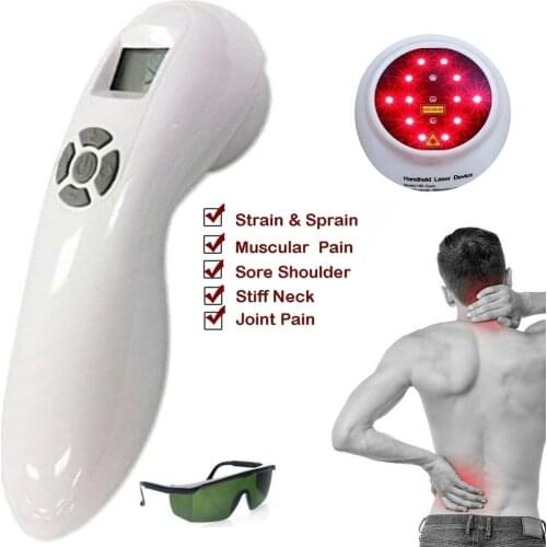 LLLT 650nm and 808nm Cold Laser Physical Therapy Handy B Cure Device Back Pain/Neck Pain/Shoulder Pain Relief