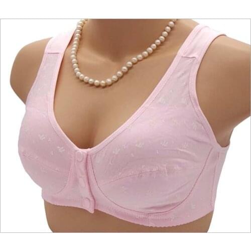 3 Front closure lingerie bras mother underwear bra breathable vest type cotton bras without undrewire plus size bra sweat C3-5