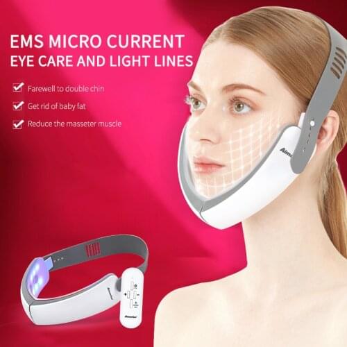 Portable V-Line Up Lift Belt Machine Face Slimming Belt Chin Lift Massager Facial Lifting Tight Device V-Face Care Instrument