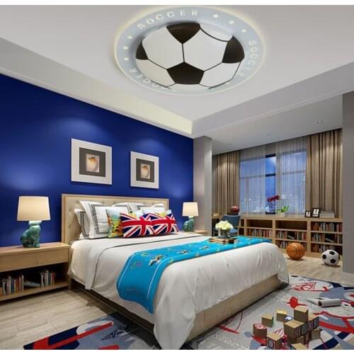 D520 Children suction ceiling light creative football personality boy bedroom lamps LED eye protection cartoon boys LED lig