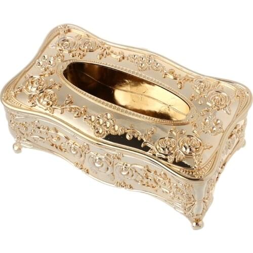 Luxury European Style Acrylic Tissue Box KTV Handkerchief Toilet Paper Holder GXMA