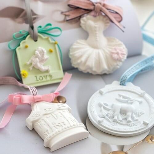 Christmas Elk DIY dream series Listing mold Korean style silicone mold Christmas car hanging mold Aromatherapy plaster mold