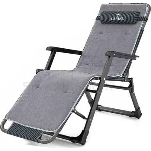 Recliner folding lunch break summer chair balcony leisure portable office nap bed summer chair