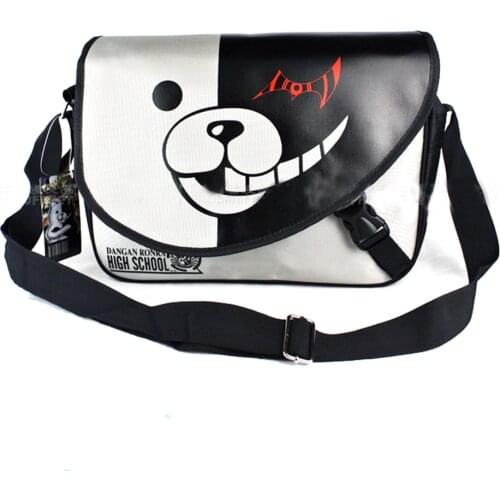 E-Mell Danganronpa monokuma Attack on Titan Recon Corps One Piece Law Naruto Red Cloud Single shoulder Message Nylon bag