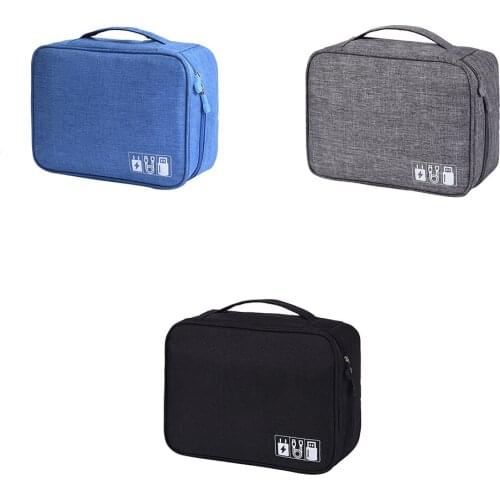 Waterproof Storage Bag Multifunction Portable Big capacity Bag USB Charger Data Cable Electronics Case Travel Organizer