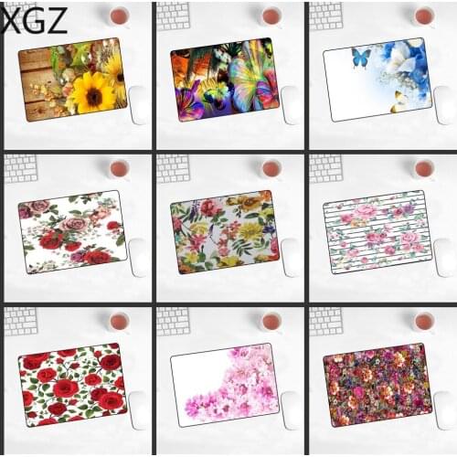 XGZ Game Player Mouse Pad Flower Landscape Mousepad Small 22x18cm Washable Home Desktop Computer Office Notebook Gaming Mouse
