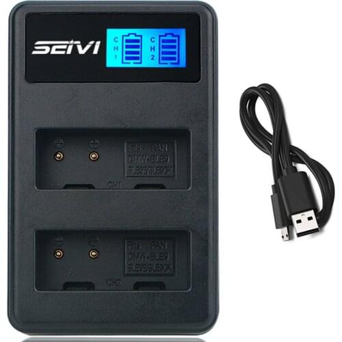 Battery Charger for Panasonic Lumix DMC-ZS60, DC-ZS70, DC-ZS80, DMC-ZS100, DMC-ZS110, DC-ZS200, DC-ZS200K Digital Camera