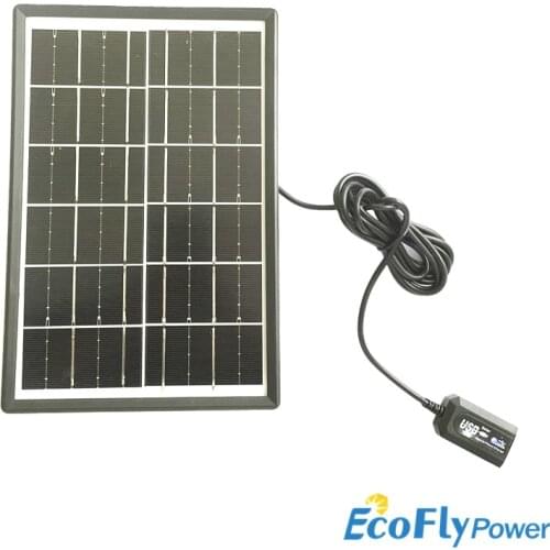 6V 5V 1200mA 6W Solar Panel Battery Charger USB port /Charge Regulators 6W Outdoor Power Li-ion Batteries Portable/phone charge
