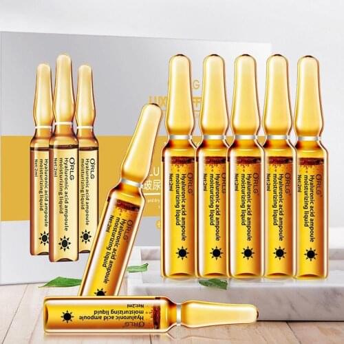 1 Set Face Serum Moisturizing Firming Serum Hyaluronic Acid Shrinking Pore 2ML/7PC