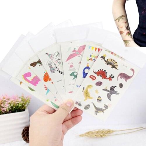 1PCS Cute Children Waterproof Fake Animal Dinosaur Temporary Tattoos Sticker Tattoo Sticker