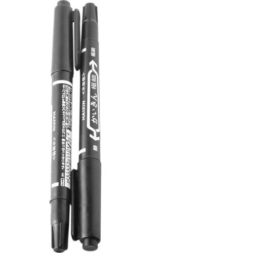 10pcs Black Double Ended Highlighter Marker Pen Making Pen Stationery