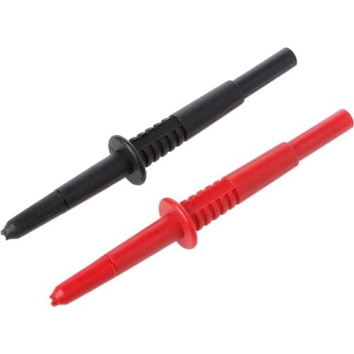 2 Pcs Copper Rod Multimeter Testing Probe 4mm Socket Type Probe Banana Connector