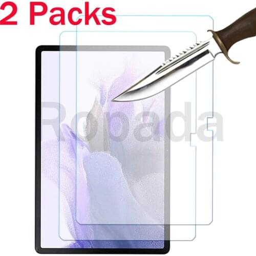 2 Packs for Samsung galaxy tab S7 FE SM-736 12.4'' Tempered glass screen protector 2.5D 9H 0.33 tablet front cover film