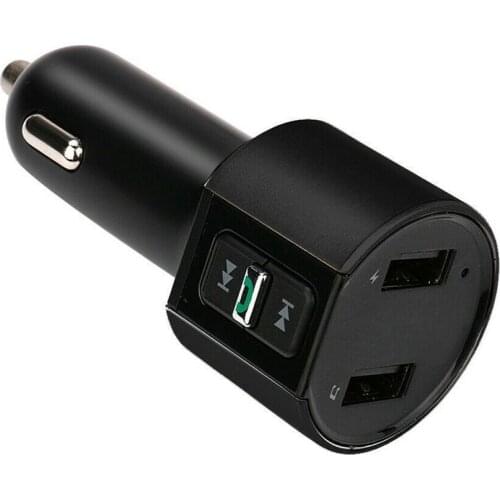 3.4A Quick USB Charger Bluetooth Car Kit FM Transmitter Audio Music Carkit modulator Phone Wireless Handsfree Mp3 Player J1N5