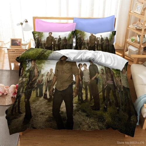 3D Printed TV Series The Walking Dead Bedding Set Twin Full Queen King Duvet Cover Set Soft Comforter Cover Set Home Textile