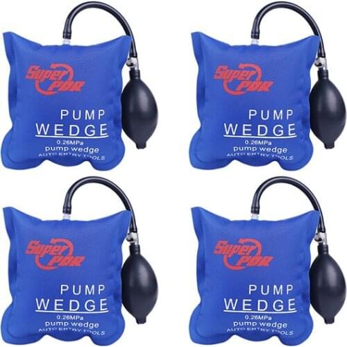 4 pieces Pump Wedge Auto Entry Tools Paintless Dent Repair Tools Keys Locksmith Tools Opening Car Pump Wedge Air Bag Hand Sets