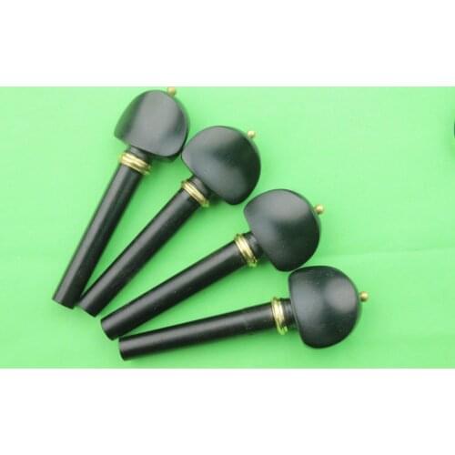50pcs new ebony violin tuning pegs 4/4 full size Inlaid copper high quality